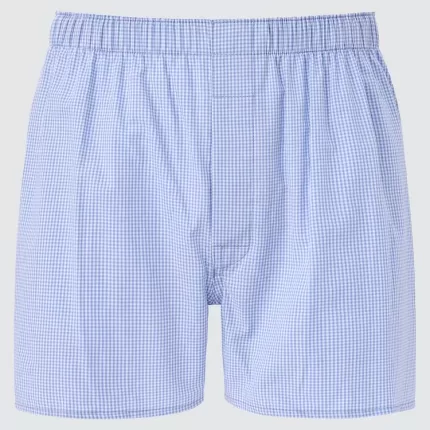 Uniqlo Woven Checked Boxer Men’s Underwear Blue