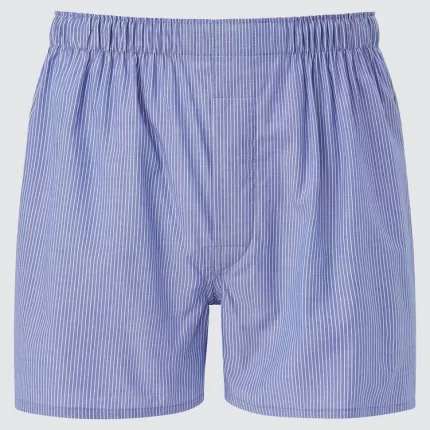 Uniqlo Woven Striped Boxer Underwear (2021 Season) Men Blue